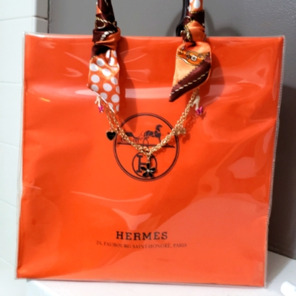 Orange Women's Reworked Tote Bag
